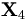  \mathbf{X}_4 \, 