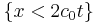\big\{x < 2c_0 t \big\}