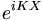  e^{iKX}\, 