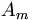  A_m \,