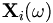 \mathbf{X}_i (\omega) \, 