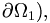 \partial \Omega _{1}),