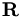 \mathbf{R}