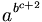 a^{b^{c+2}} \,