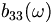 b_{33}(\omega)\,