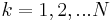  k=1,2,...N \,\!