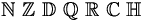 \mathbb{N}\ \mathbb{Z}\ \mathbb{D}\ \mathbb{Q}\ \mathbb{R}\ \mathbb{C}\ \mathbb{H}