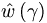 \hat{w}\left(  \gamma\right)  