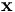 \mathbf{x}
