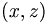  (x,z) \, 