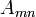 A_{mn}\,