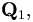 \mathbf{Q}_{1},