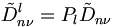\tilde{D}_{n\nu}^{l} = P_l \tilde{D}_{n\nu}