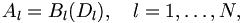  
A_l = B_l (D_l), \quad l=1, \ldots, N,
