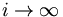 i\rightarrow\infty