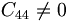  C_{44} \neq 0 \,
