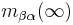 m_{\beta\alpha}(\infty)