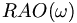 RAO(\omega)\,