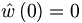 \hat{w}\left(  0\right)  =0
