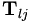 {\mathbf T}_{lj}