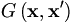 G\left( \mathbf{x},\mathbf{x}^{\prime
}\right) 