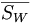 \overline{S_W}\,