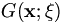 G(\mathbf{x};\mathbf{\xi})