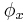 \phi_x\,