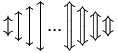 \big\updownarrow \Big\updownarrow \bigg\updownarrow \Bigg\updownarrow ... \Bigg\Updownarrow \bigg\Updownarrow \Big\Updownarrow \big\Updownarrow