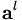 {\mathbf a}^l