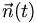  \vec{n}(t)\,