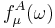f^{A}_{\mu}(\omega)