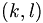 \left(k,l\right)\,