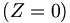  (Z=0) \, 