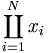 \coprod_{i=1}^N x_i