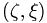  ( \zeta, \xi) \, 