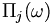 \Pi_j(\omega) \,